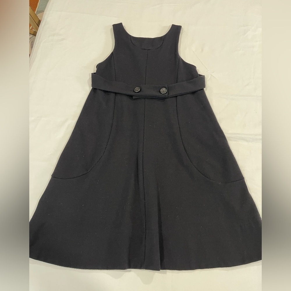 Marc Jacobs | Sleeveless Wool A-Line Dress | XS-S | Black - Picture 5 of 6